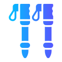 Trekking pole icon
