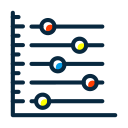 gráfico de dispersión icon