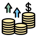 moneda de un dólar icon