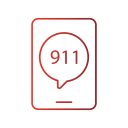 llamada al 911 icon