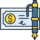 cheque bancario icon