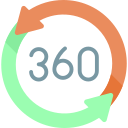 retroalimentación 360 icon