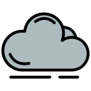 nube negra icon