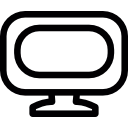 vecchio monitor icona