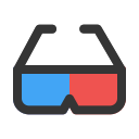 gafas 3d icon