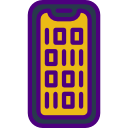 código binario icon