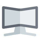 monitor curvo icon