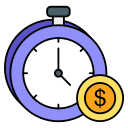 el tiempo es dinero icon