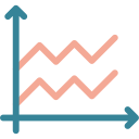 gráfico de área icon