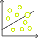 gráfico de dispersión icon