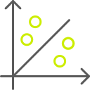 gráfico de dispersión icon