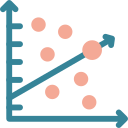 gráfico de dispersión icon