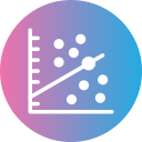 gráfico de dispersión icon