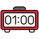 reloj digital icon