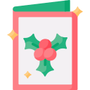 Рождественская открытка icon