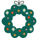 corona de navidad icon