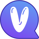 v icon