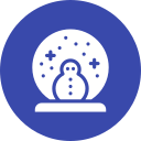 globo de muñeco de nieve icon