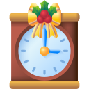 reloj de navidad icon