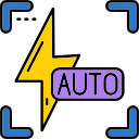 flash automático icon