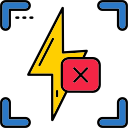 flash apagado icon