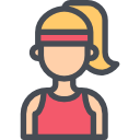 chica deportiva icon