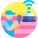 Cleaning machine icon