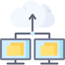 servicio de almacenamiento en la nube icon