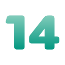 número 14 icon