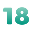 número 18 icon