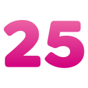 número 25 icon