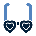 gafas de corazon icon