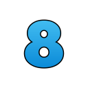 numero 8 icon