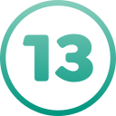 número 13 icon