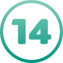 número 14 icon