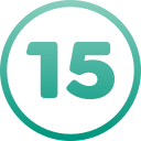 numero 15 icon