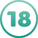 número 18 icon