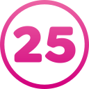 número 25 icon