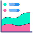 gráfico de ondas icon