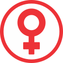 símbolo femenino icon