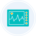 máquina de ecg