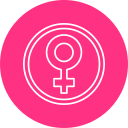 símbolo femenino icon