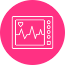 máquina de ecg