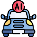 coche sin conductor icon