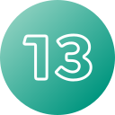 número 13 icon