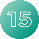 numero 15 icon