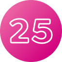 número 25 icon