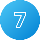 numero 7 icon