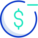 símbolo de dólar icon