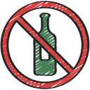 no alcohol icon